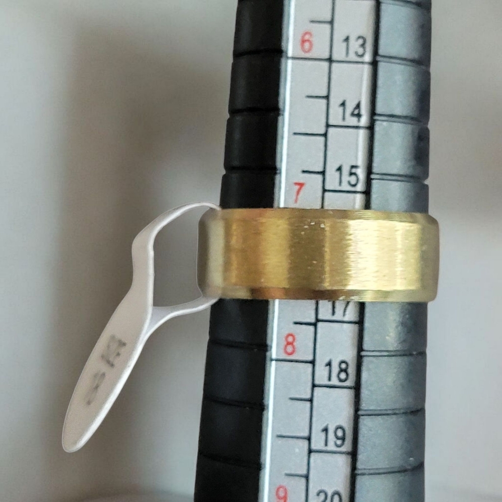 Stainless Steel Gold Band Ring
